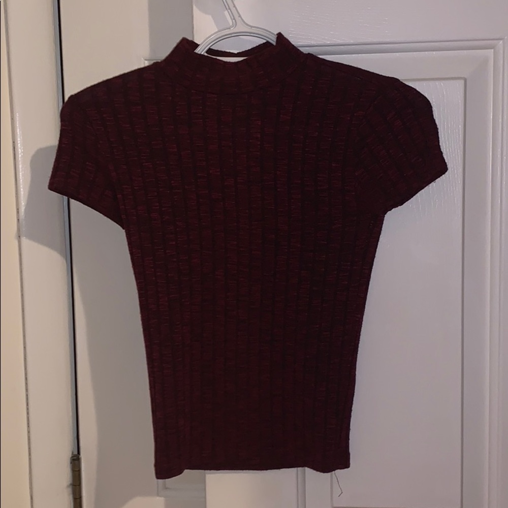 Mock Neck T Shirt